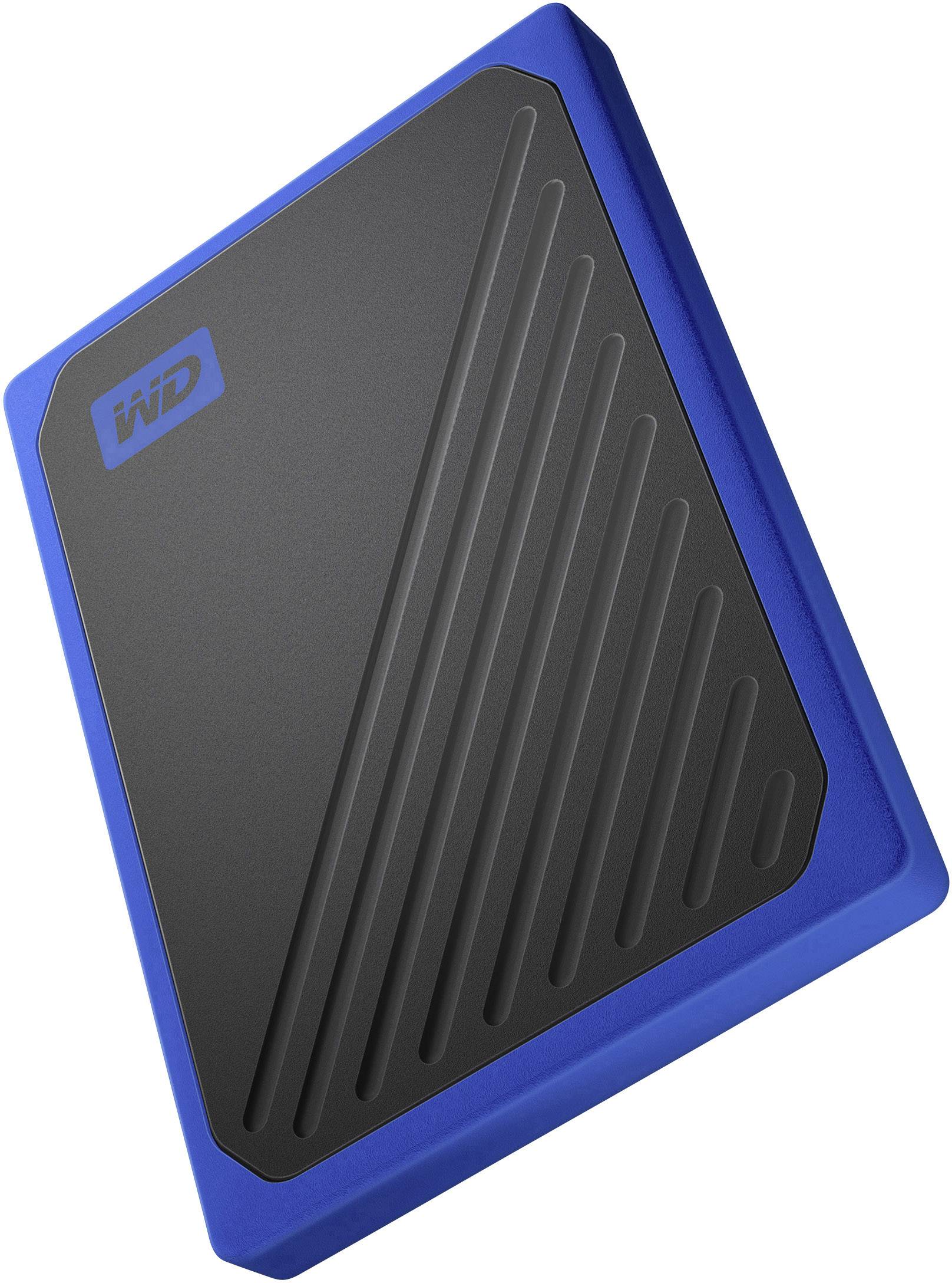 WD My Passport™ Go 500GB Externe SSD USB 3.2 Gen 1 (USB 3.0) Schwarz, Blau WDBMCG5000ABT-WESN