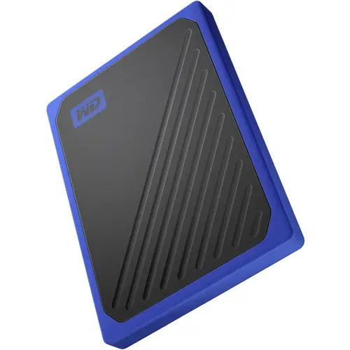 WD My Passport™ Go 500GB Externe SSD USB 3.2 Gen 1 (USB 3.0) Schwarz, Blau WDBMCG5000ABT-WESN WD My Passport™ Go 500GB Externe SSD USB 3.2 Gen 1 (USB 3.0) Schwarz, Blau WDBMCG5000ABT-WESN