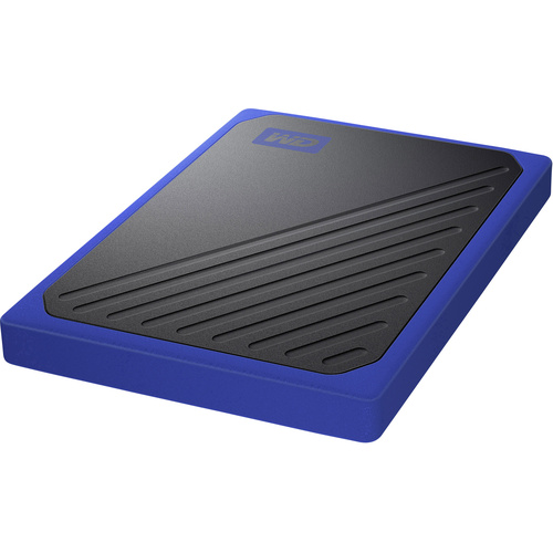 WD My Passport™ Go 2 TB Disque dur externe SSD USB 3.2 (1è gén.) (USB 3.0) noir, bleu WDBMCG0020BBT-WESN
