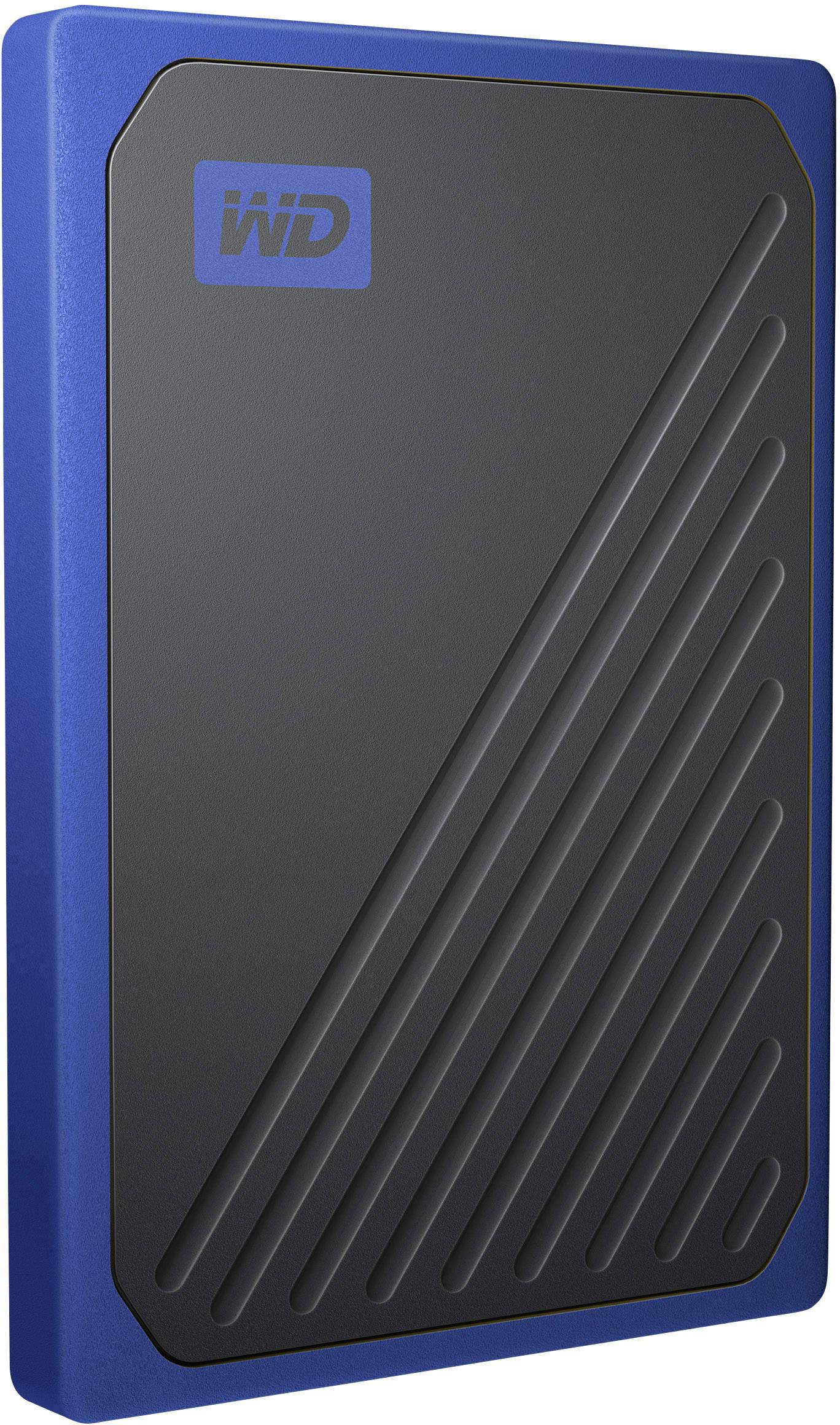 WD My Passport™ Go 500GB Externe SSD USB 3.2 Gen 1 (USB 3.0) Schwarz, Blau WDBMCG5000ABT-WESN