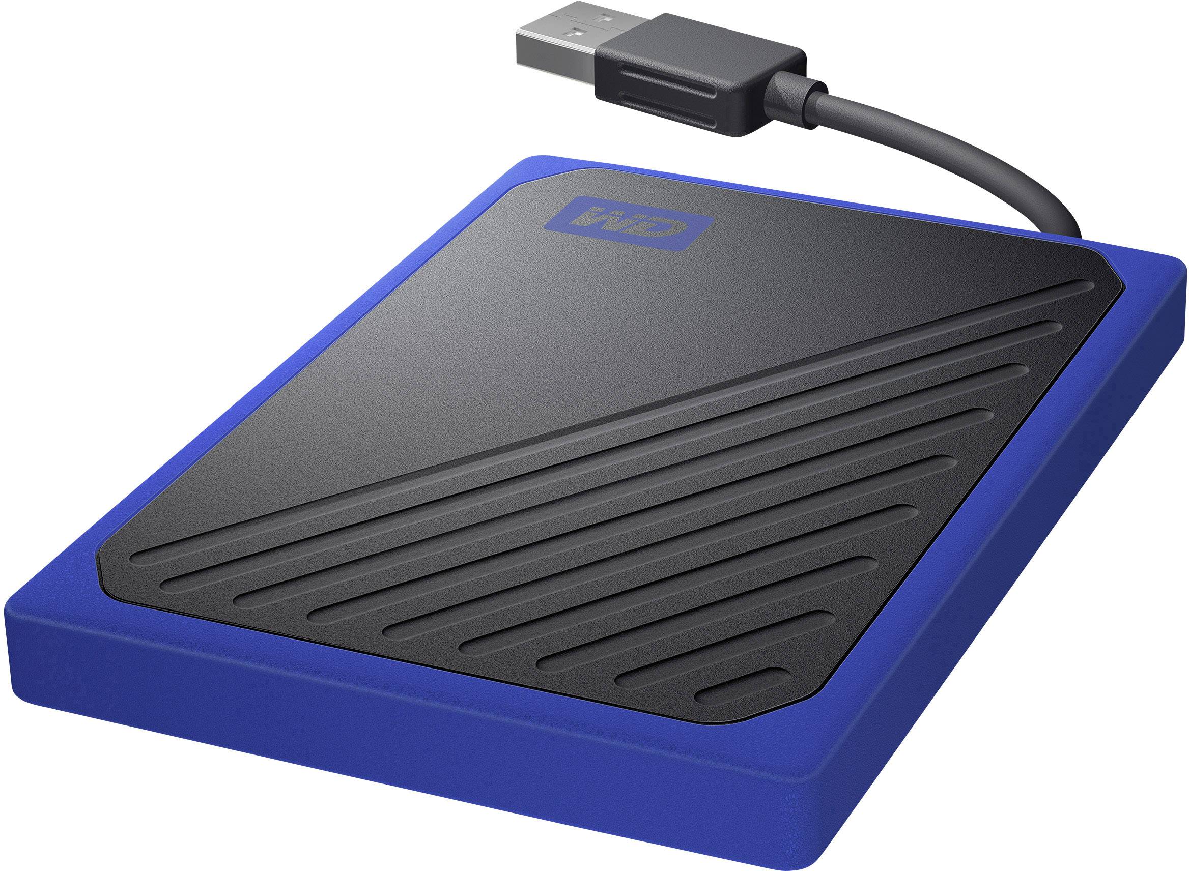 WD My Passport™ Go 500GB Externe SSD USB 3.2 Gen 1 (USB 3.0) Schwarz, Blau WDBMCG5000ABT-WESN