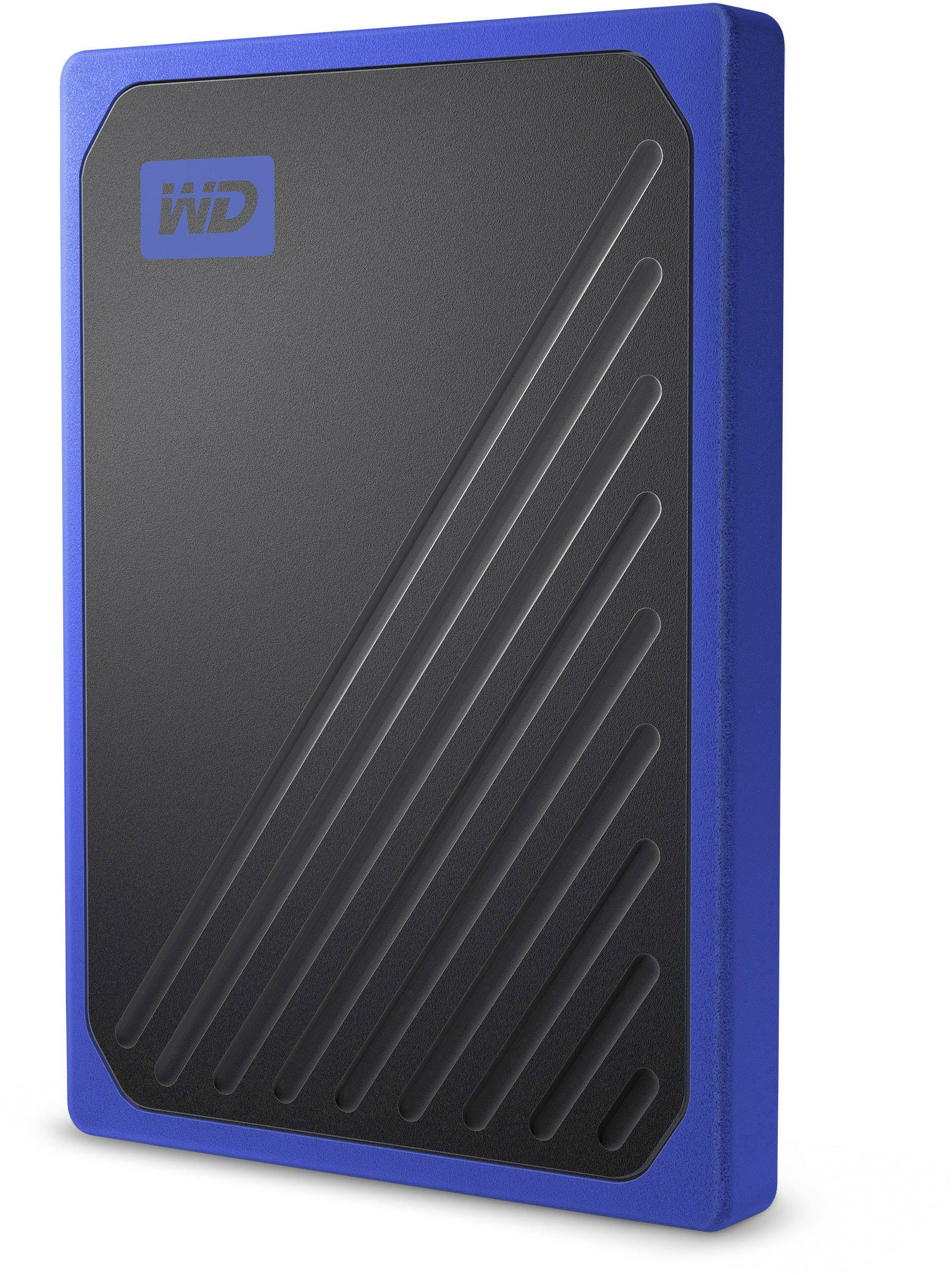 WD My Passport™ Go 1 TB Externe SSD USB-A (USB 3.2 Gen 1) Schwarz, Blau WDBMCG0010BBT-WESN