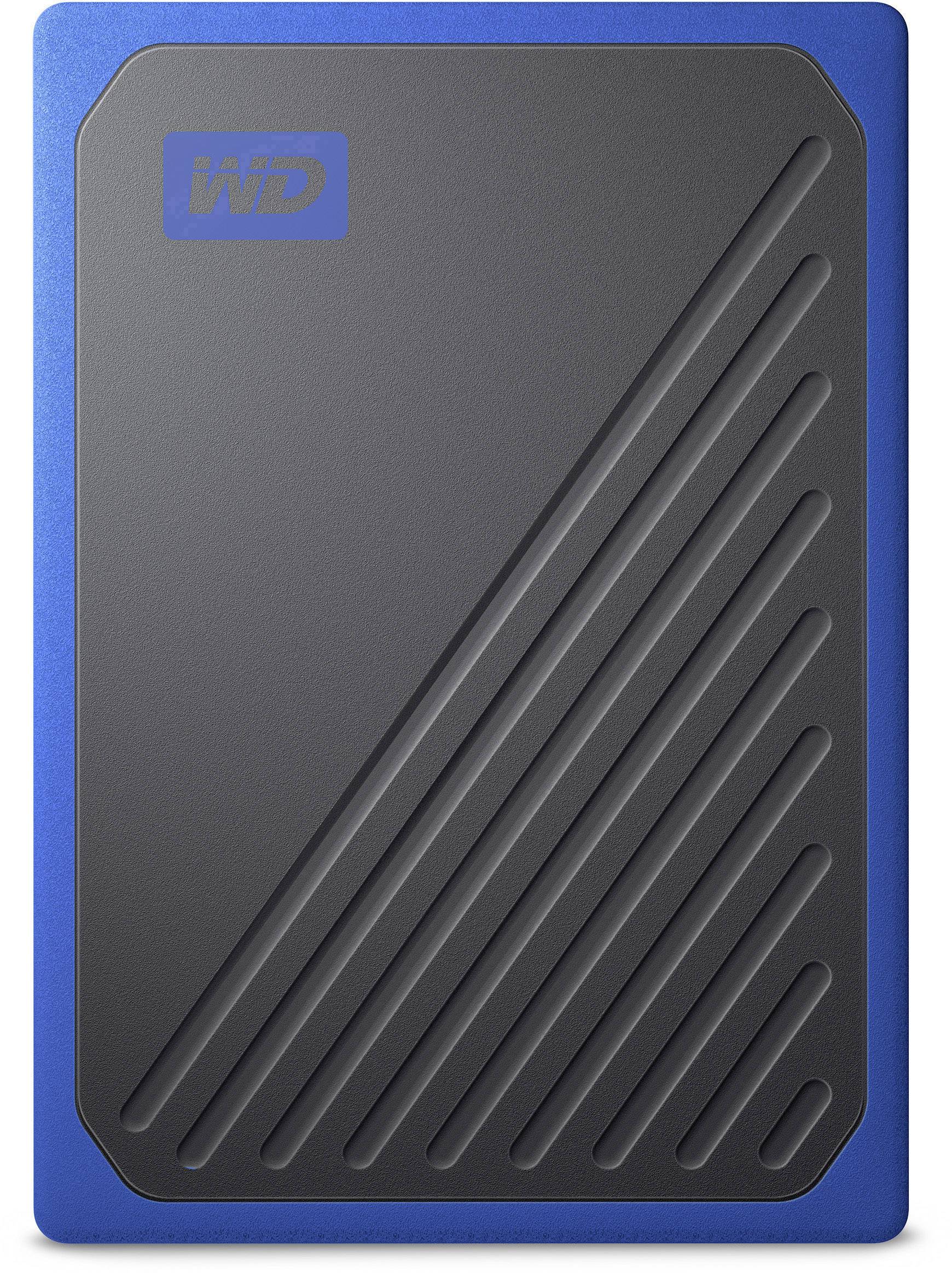 WD My Passport™ Go 1TB Externe SSD USB 3.2 Gen 1 (USB 3.0) Schwarz, Blau WDBMCG0010BBT-WESN