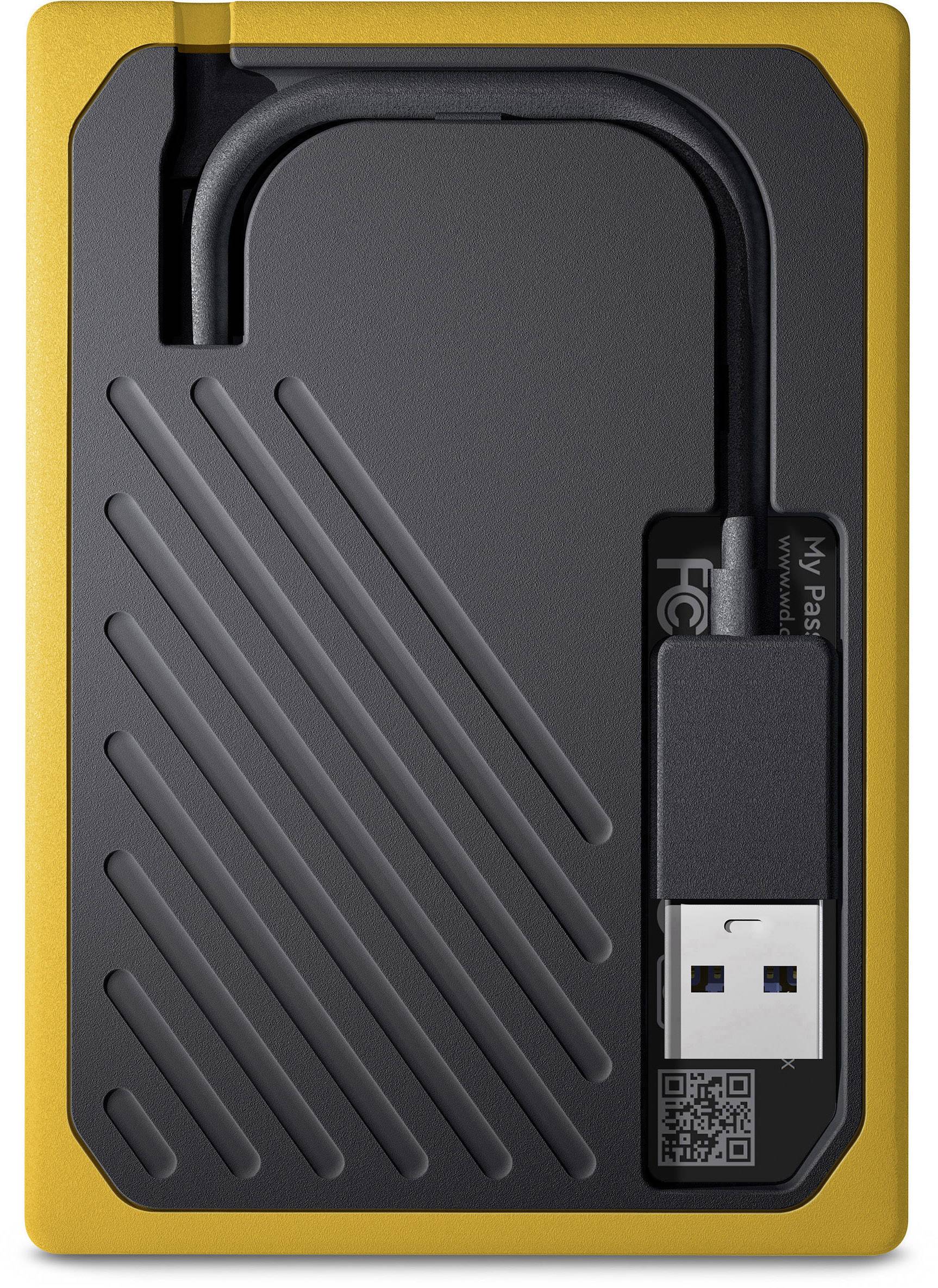 WD My Passport™ Go 500GB Externe SSD USB 3.2 Gen 1 (USB 3.0) Schwarz, Gelb WDBMCG5000AYT-WESN