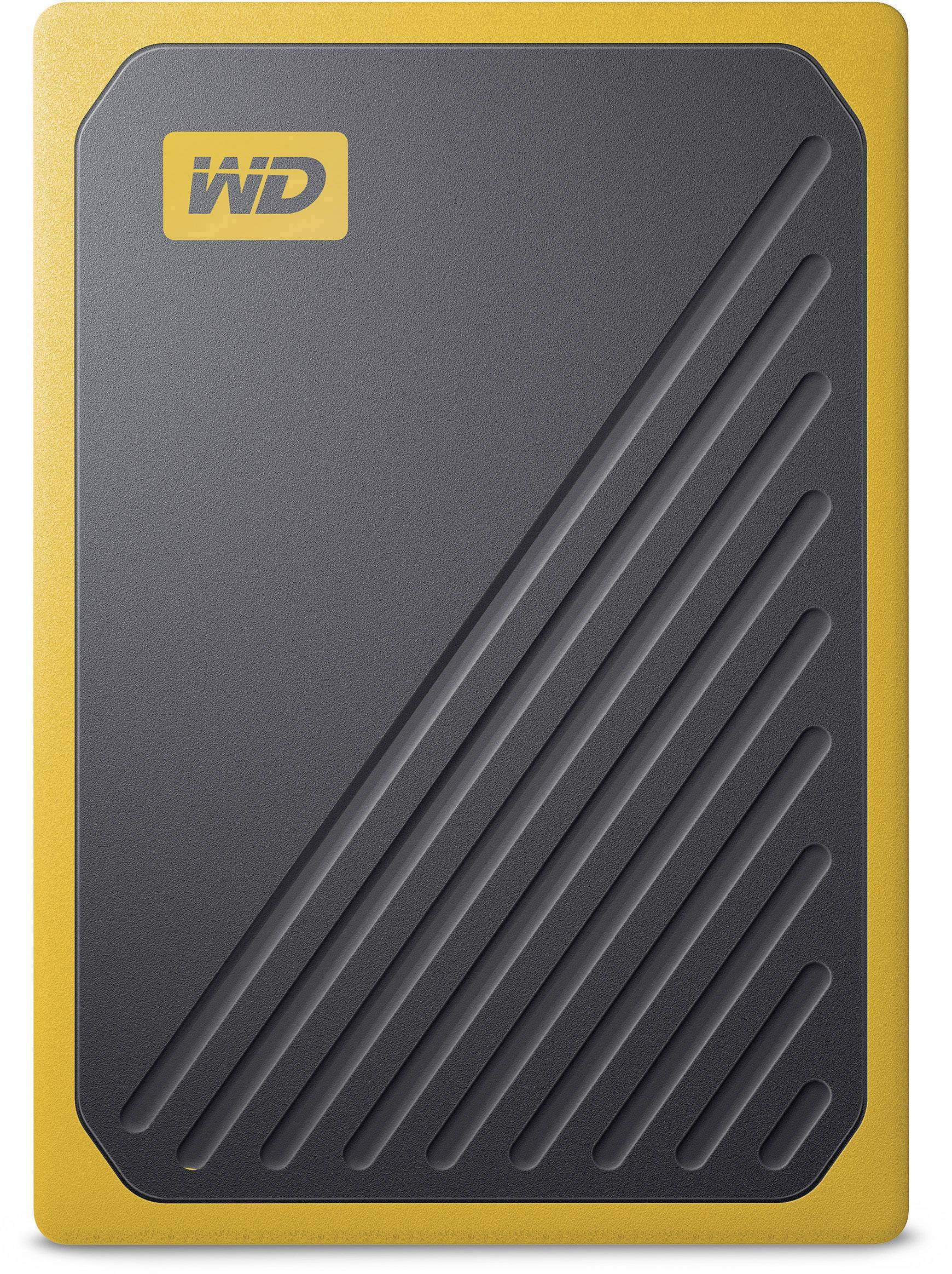 WD My Passport™ Go 2TB Externe SSD USB 3.2 Gen 1 (USB 3.0) Schwarz, Gelb WDBMCG0020BYT-WESN