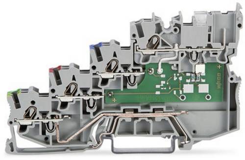WAGO 2020-5417/1102-950 Vierleiter-Initiatorenklemme 7 mm Push-In-Klemme Grau 50 St.