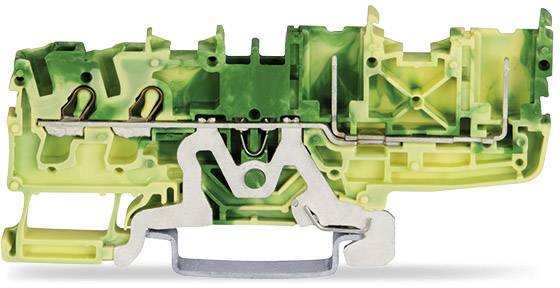 WAGO 2022-1407/999-953 Mini-Doppelstock-Basisklemme 5.20mm Push-In-Klemme Grün, Gelb 50St.