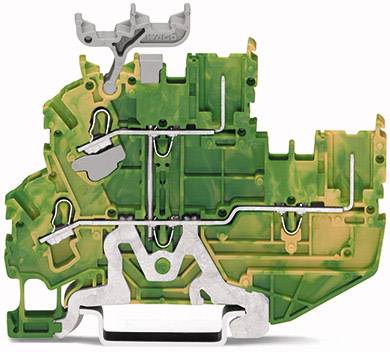 WAGO 2022-2237/427-000 Mini-Doppelstock-Basisklemme 5.20mm Push-In-Klemme Grün, Gelb 50St.