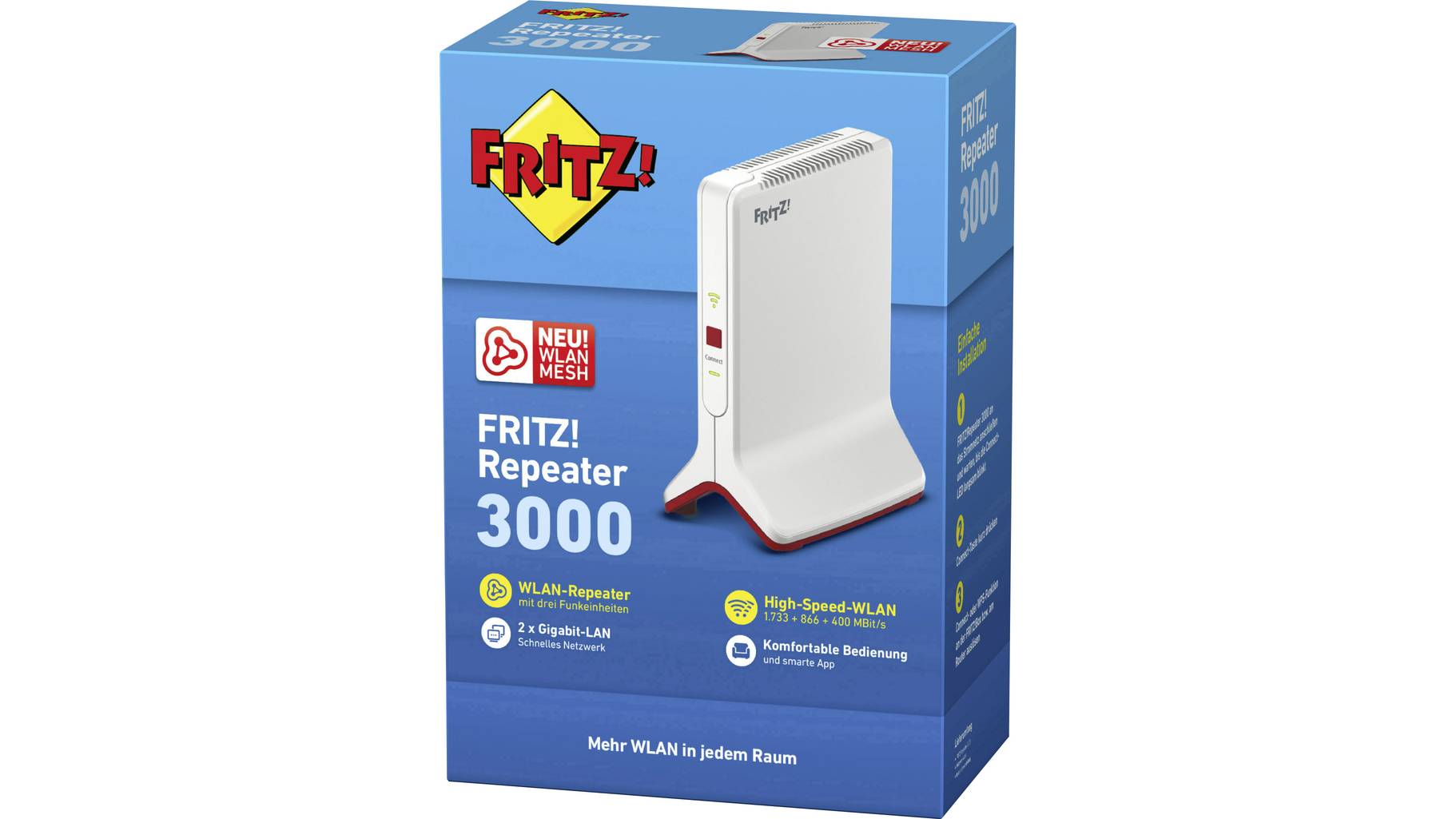 AVM FRITZ Repeater 3000 WLAN Repeater 3000MBit s 2 4GHz 5GHz 5GHz avm-fritz-repeater-3000-wlan-repeater-3000mbit-s-2-4ghz-5ghz-5ghz