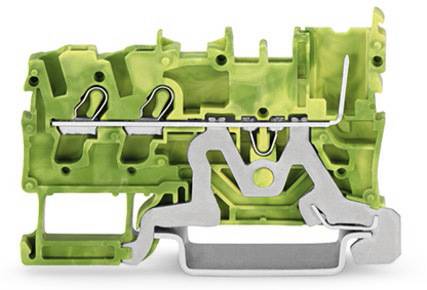WAGO 2022-1307/999-953 Mini-Doppelstock-Basisklemme 5.20mm Push-In-Klemme Grün, Gelb 100St.