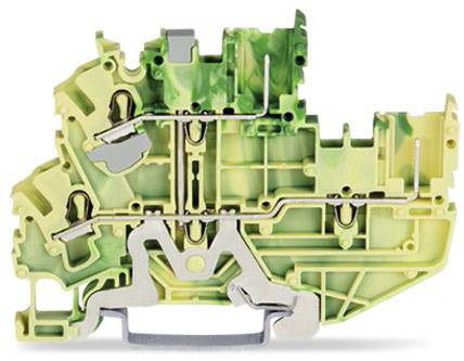 WAGO 2022-2207/999-953 Mini-Doppelstock-Basisklemme 5.20mm Push-In-Klemme Grün, Gelb 50St.