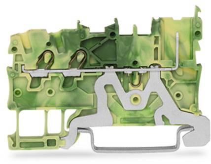 WAGO 2020-1307 Mini-Doppelstock-Basisklemme 3.50mm Push-In-Klemme Grün, Gelb 50St.