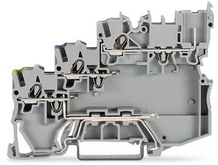 WAGO 2020-5317/102-000 Dreistock-Aktorenklemme 7mm Push-In-Klemme Grau 50St.