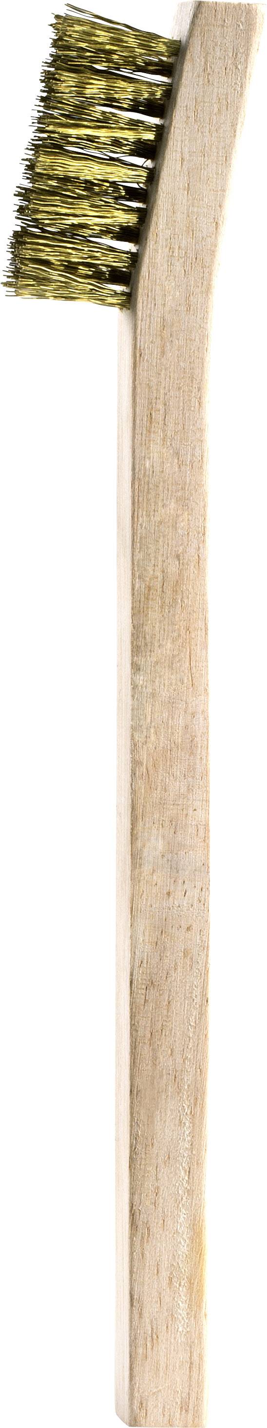 TOOLCRAFT Zündkerzenbürste Holz, Messing 200 mm 1 St.