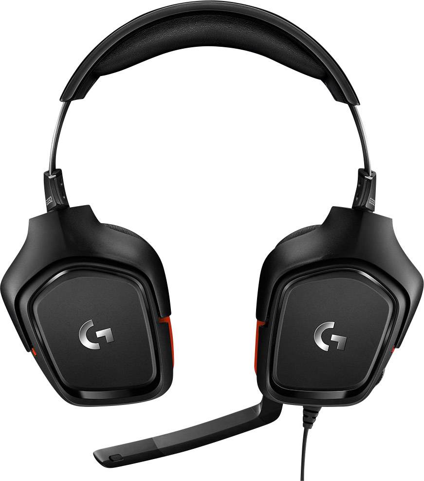 Logitech Gaming G332 Gaming Over Ear Headset kabelgebunden Stereo Schwarz, Rot Lautstärkeregelung, Mikrofon-Stummschaltung