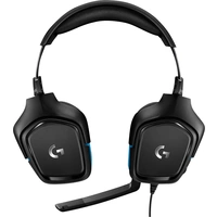 Logitech Gaming G432 Over Ear Headset kabelgebunden 7.1 Surround Schwarz, Blau Lautstärkeregelung, Mikrofon-Stummschaltung Gaming Logitech Gaming G432 Over Ear Headset kabelgebunden 7.1 Surround Schwarz, Blau Lautstärkeregelung, Mikrofon-Stummschaltung Gaming