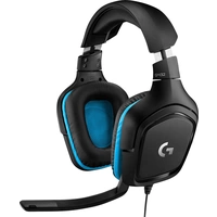 Logitech Gaming G432 Over Ear Headset kabelgebunden 7.1 Surround Schwarz, Blau Lautstärkeregelung, Mikrofon-Stummschaltung Gaming Logitech Gaming G432 Over Ear Headset kabelgebunden 7.1 Surround Schwarz, Blau Lautstärkeregelung, Mikrofon-Stummschaltung Gaming