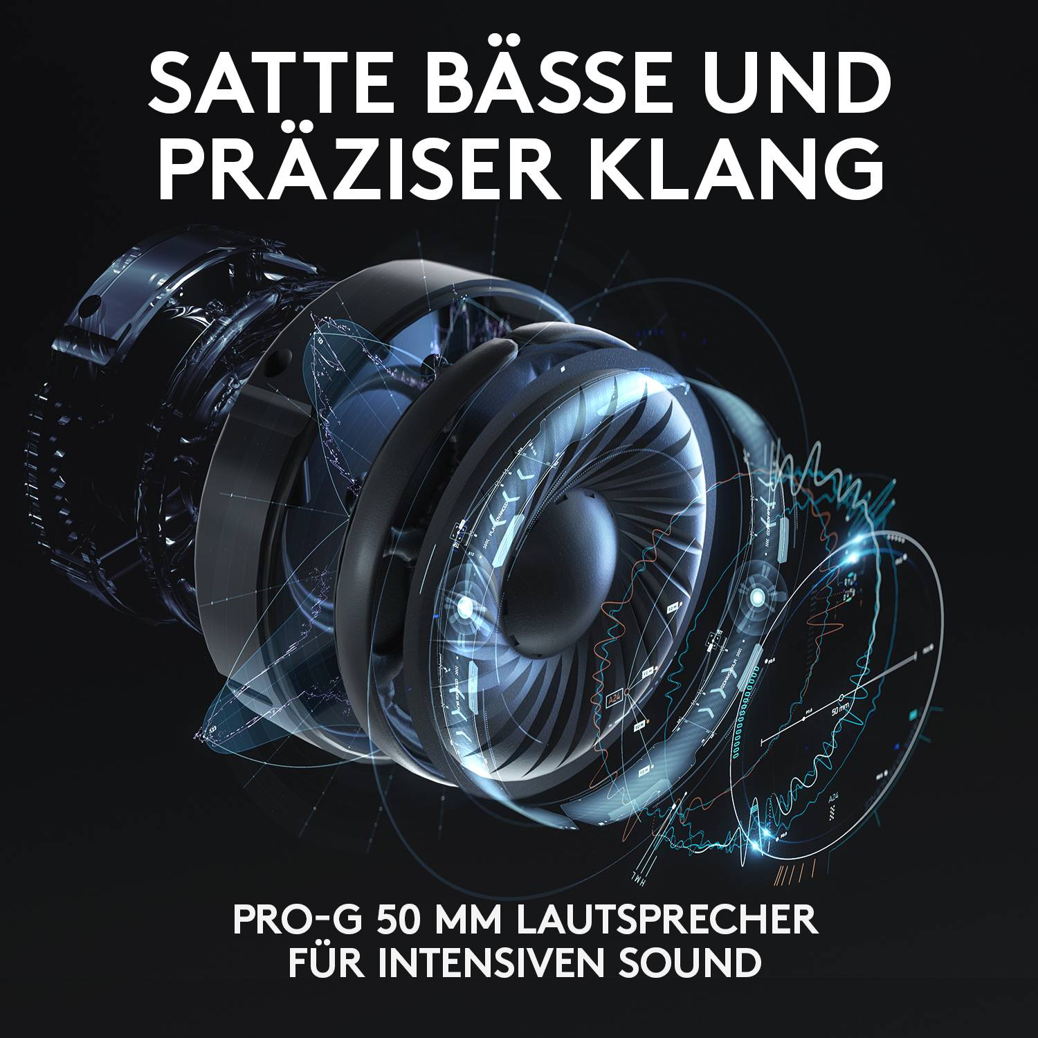 Logitech Gaming G635 Over Ear Headset kabelgebunden 7.1 Surround Schwarz, RGB Lautstärkeregelung, Mikrofon-Stummschaltung, Vibrationsfunktion Gamin