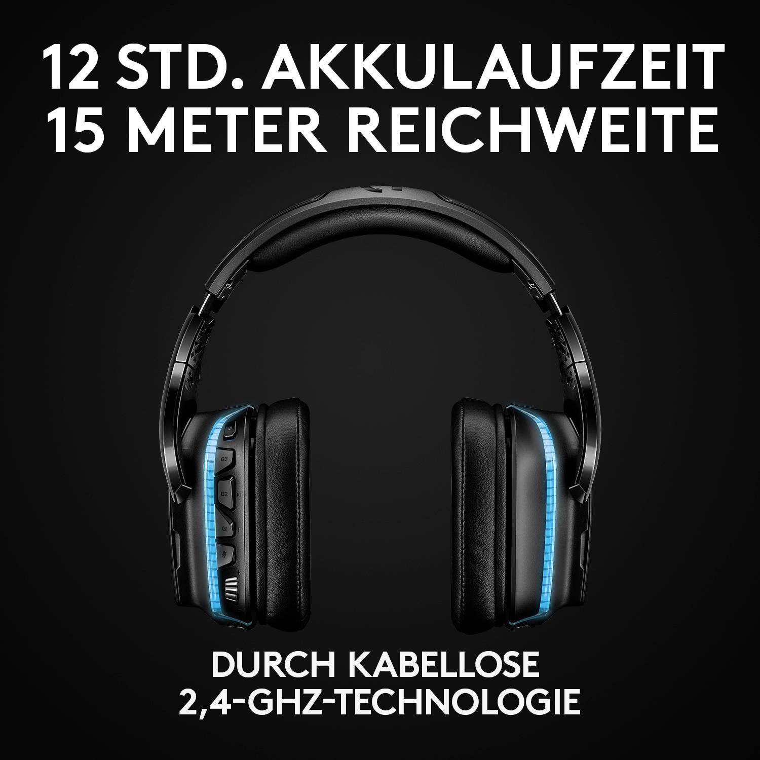 Logitech Gaming G935 Over Ear Headset kabelgebunden 7.1 Surround Schwarz, RGB Mikrofon-Rauschunterdrückung Lautstärkeregelung