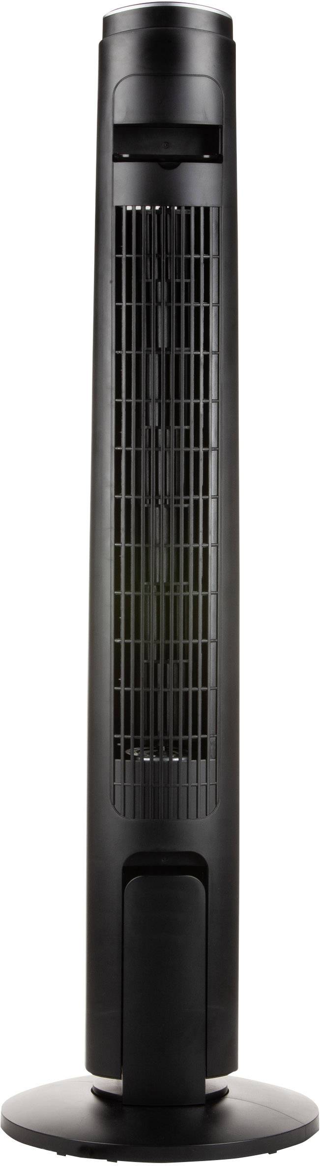 DOMO DO8127 Turmventilator 45 W Schwarz/Silber Oszillierend, mit Fernbedienung, Schwenkbar, Timer