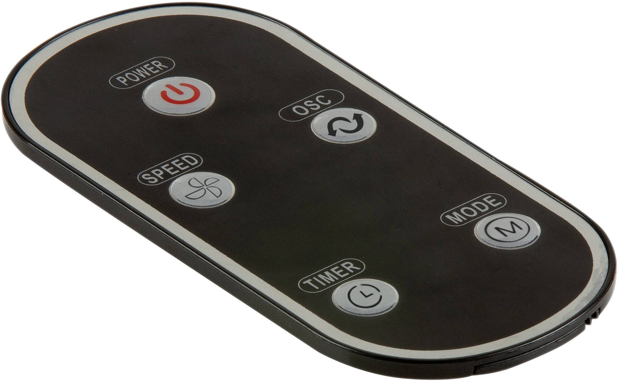 DOMO DO8127 Turmventilator 45 W Schwarz/Silber Oszillierend, mit Fernbedienung, Schwenkbar, Timer