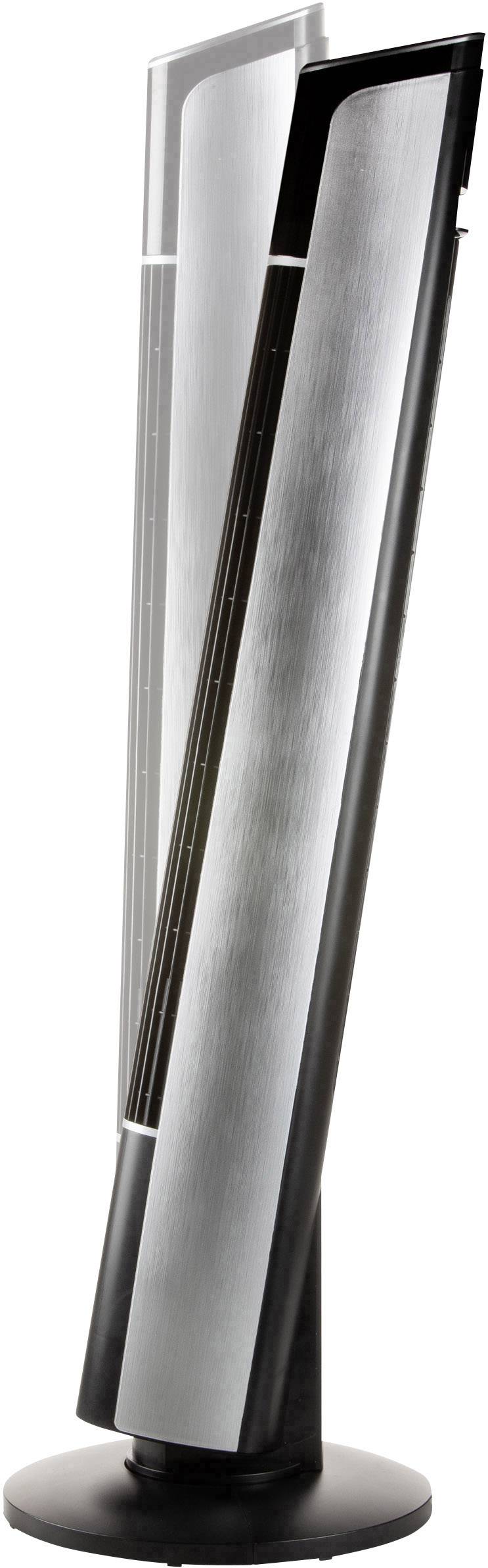 DOMO DO8127 Turmventilator 45 W Schwarz/Silber Oszillierend, mit Fernbedienung, Schwenkbar, Timer