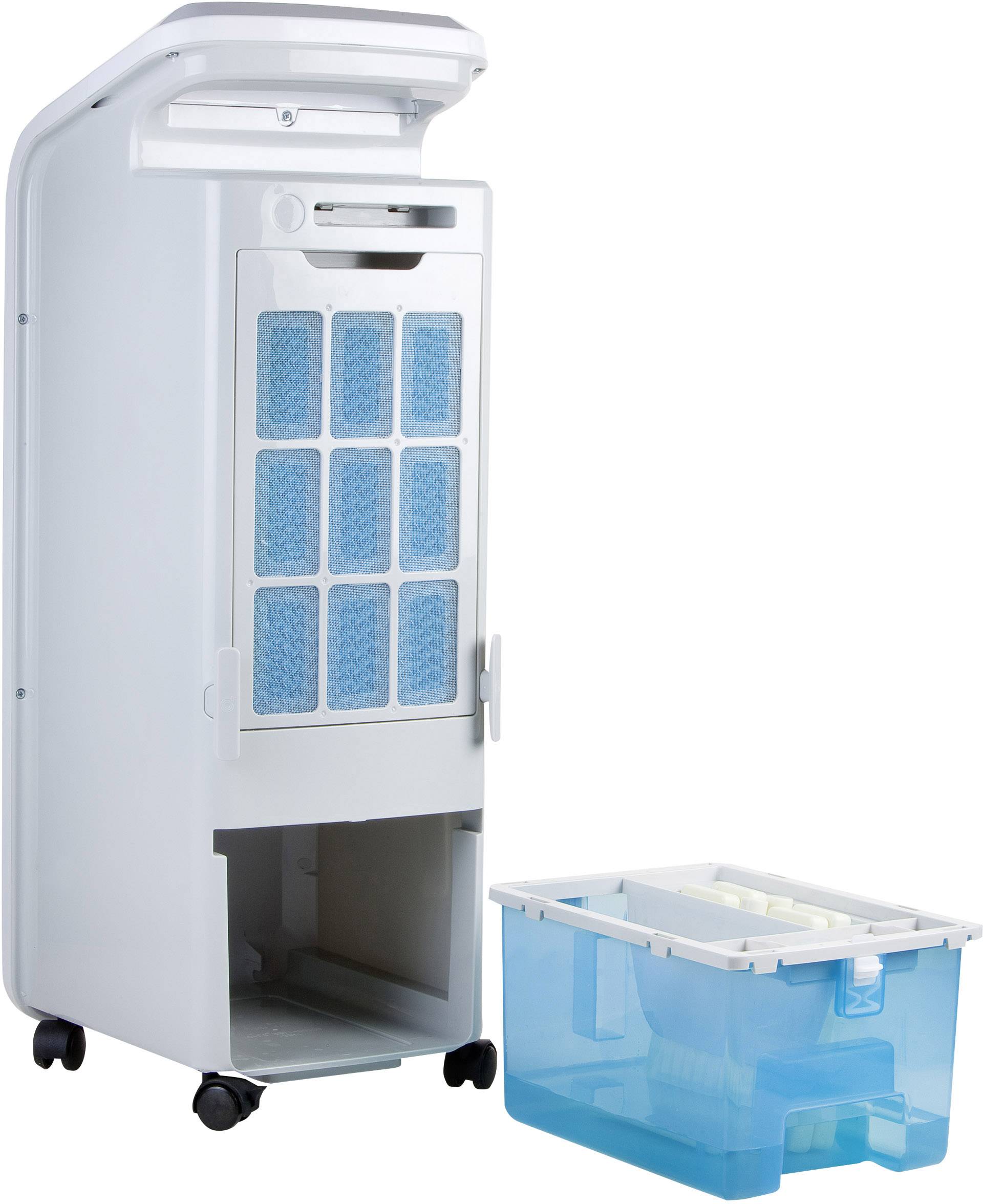 DOMO DO153A Luftkühler 55 W (L x B x H) 28.3 x 25.3 x 71.5 cm Weiß LED-Display, mit Fernbedienung