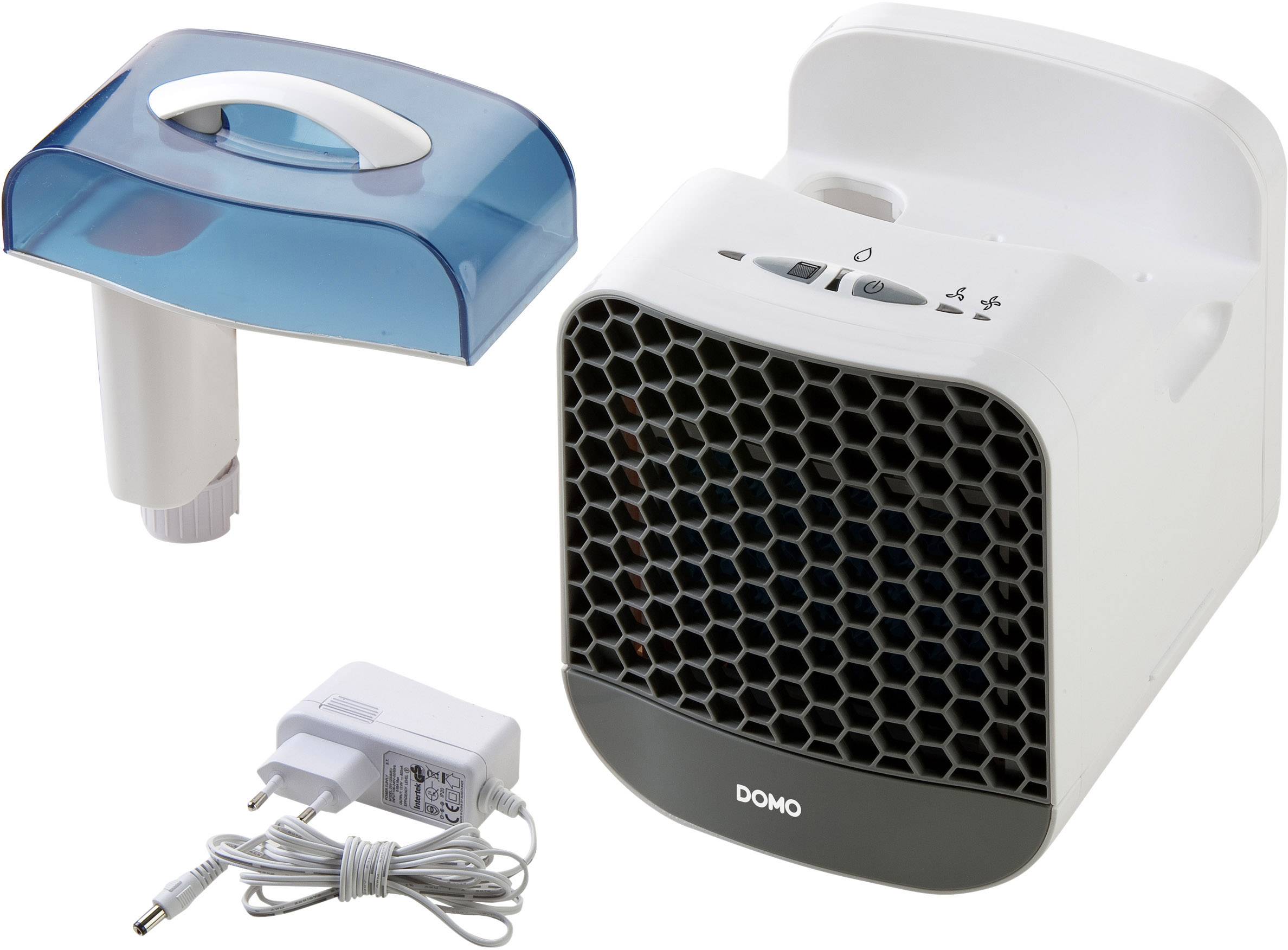 DOMO DO154A Luftkühler 6 W (L x B x H) 21 x 16 x 21 cm Weiß-Grau