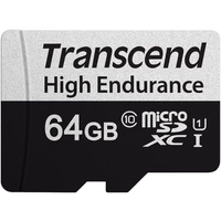 Transcend High Endurance 350V microSDXC-Karte Class 10, UHS-I inkl. SD-Adapter Transcend High Endurance 350V microSDXC-Karte Class 10, UHS-I inkl. SD-Adapter