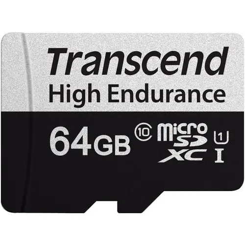 Transcend High Endurance 350V microSDXC-Karte Class 10, UHS-I inkl. SD-Adapter Transcend High Endurance 350V microSDXC-Karte Class 10, UHS-I inkl. SD-Adapter