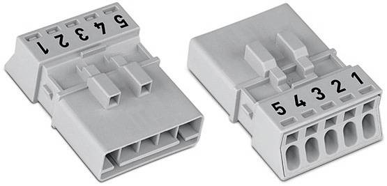 WAGO 890-275/073-000 Netz-Steckverbinder 890 Stecker Gesamtpolzahl: 5 16A Hellgrün 50St.