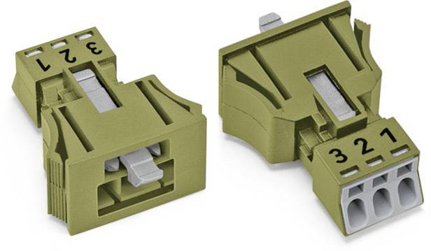 WAGO 890-773/073-000 Netz-Steckverbinder 890 Stecker Gesamtpolzahl: 3 16A Hellgrün 50St.
