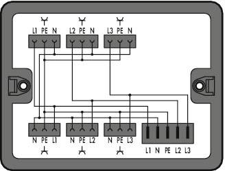 WAGO 899-631/149-000 Verteiler-Box 899 25A Schwarz 1St.