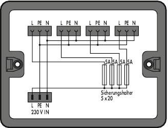 WAGO 899-631/315-000 Verteiler-Box 899 5A Schwarz 1St.
