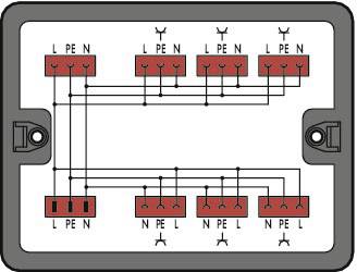 WAGO 899-631/330-000 Verteiler-Box 899 25A Schwarz 1St.