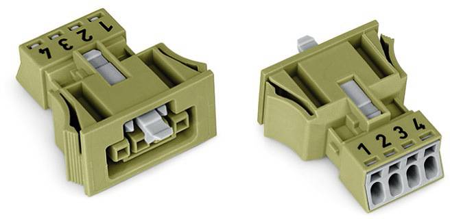 WAGO 890-764/073-000 Netz-Steckverbinder 890 Buchse Gesamtpolzahl: 4 16A Hellgrün 50St.