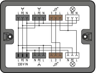 WAGO 899-631/189-000 Verteiler-Box 899 25A Schwarz 1St.