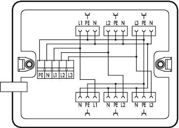 WAGO 899-681/123-000 Verteiler-Box 899 25A Weiß 1St.