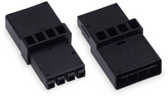 WAGO 890-604 Zwischenkupplung 890 Gesamtpolzahl: 4 16A Schwarz 50St.