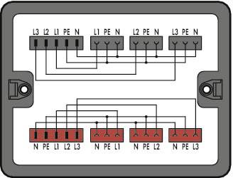 WAGO 899-631/302-000 Verteiler-Box 899 25A Schwarz 1St.