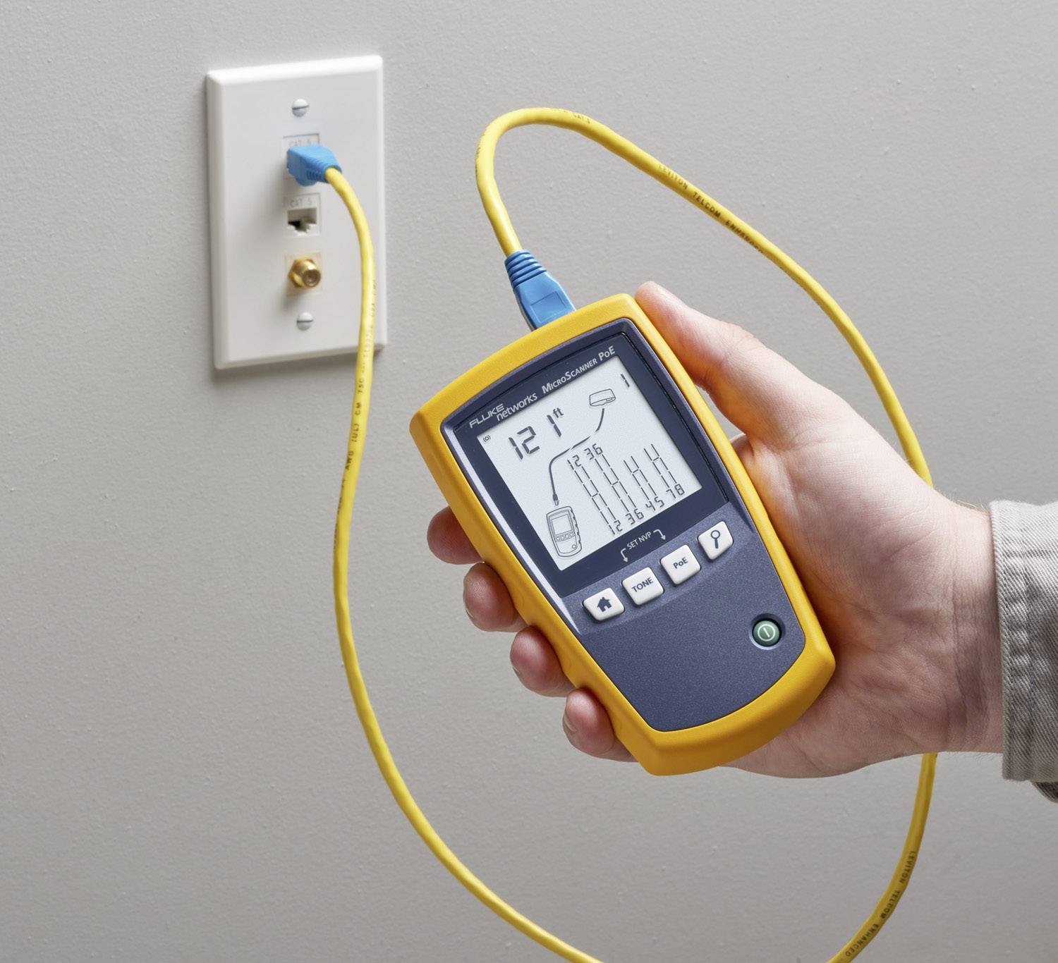 Fluke Networks Kabelmessgerät 5018513 MS-POE-KIT Netzwerk, Telekommunikation, Audio/Video
