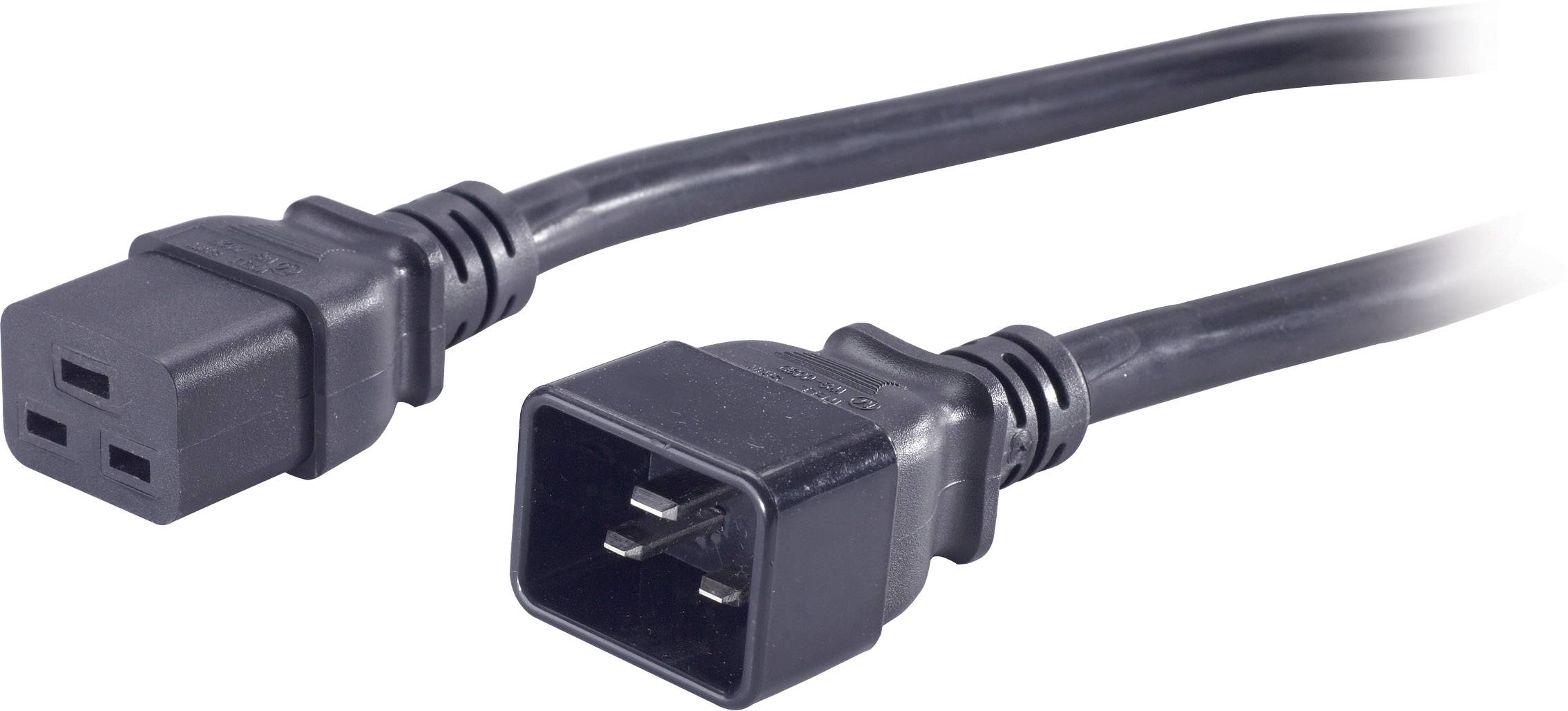 APC Strom Anschlusskabel [1x Kaltgeräte-Buchse C19 - 1x Kaltgeräte-Stecker C20] 1.98m Schwarz