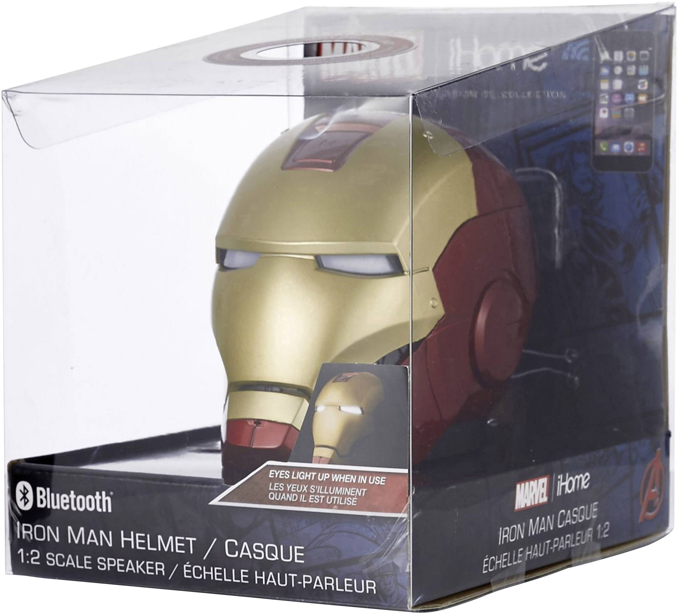 IHome Marvel Iron Man Bluetooth® Lautsprecher Freisprechfunktion Gold, Rot
