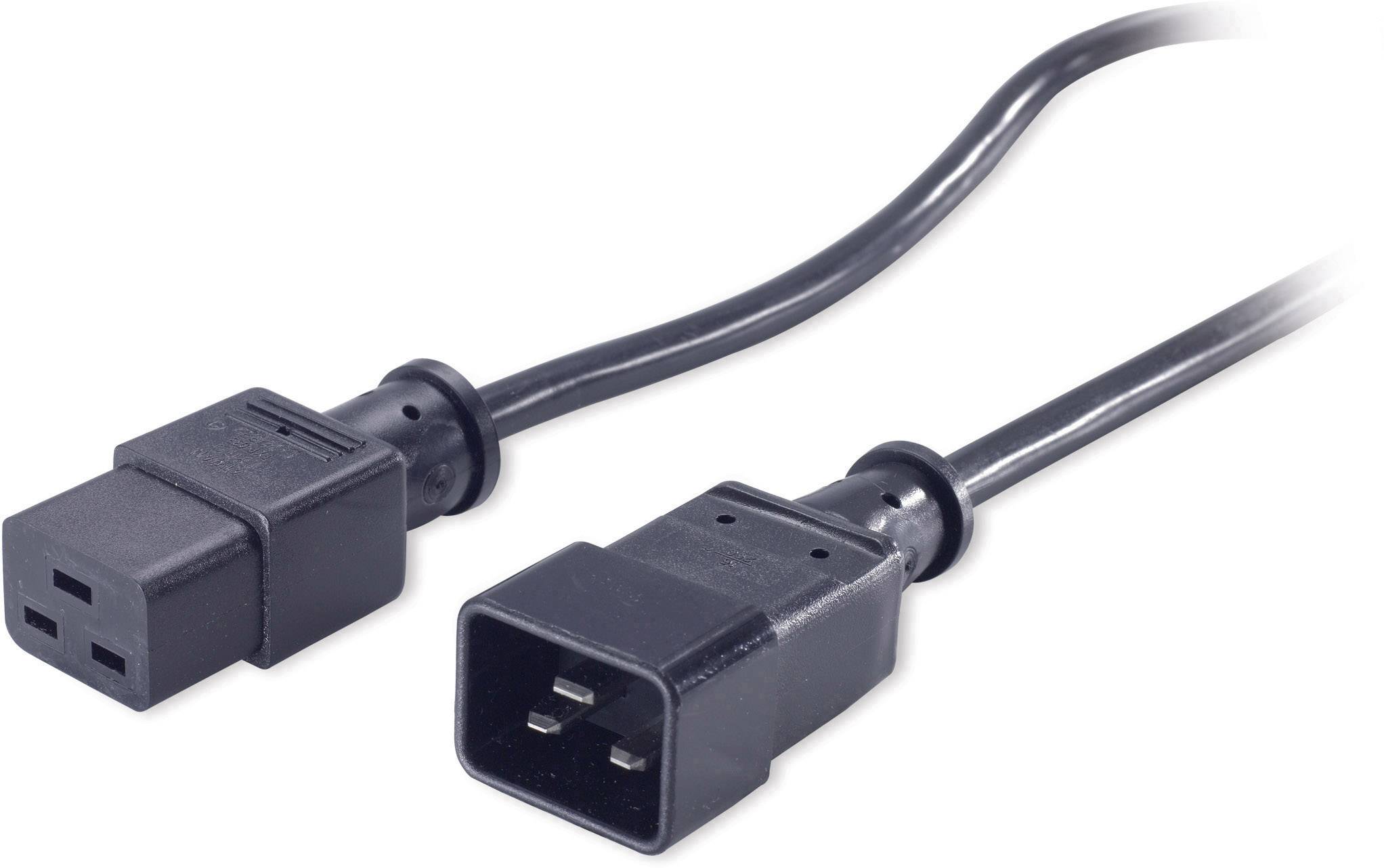 APC Strom Anschlusskabel [1x Kaltgeräte-Buchse C19 - 1x Kaltgeräte-Stecker C20] 2.10 m Schwarz