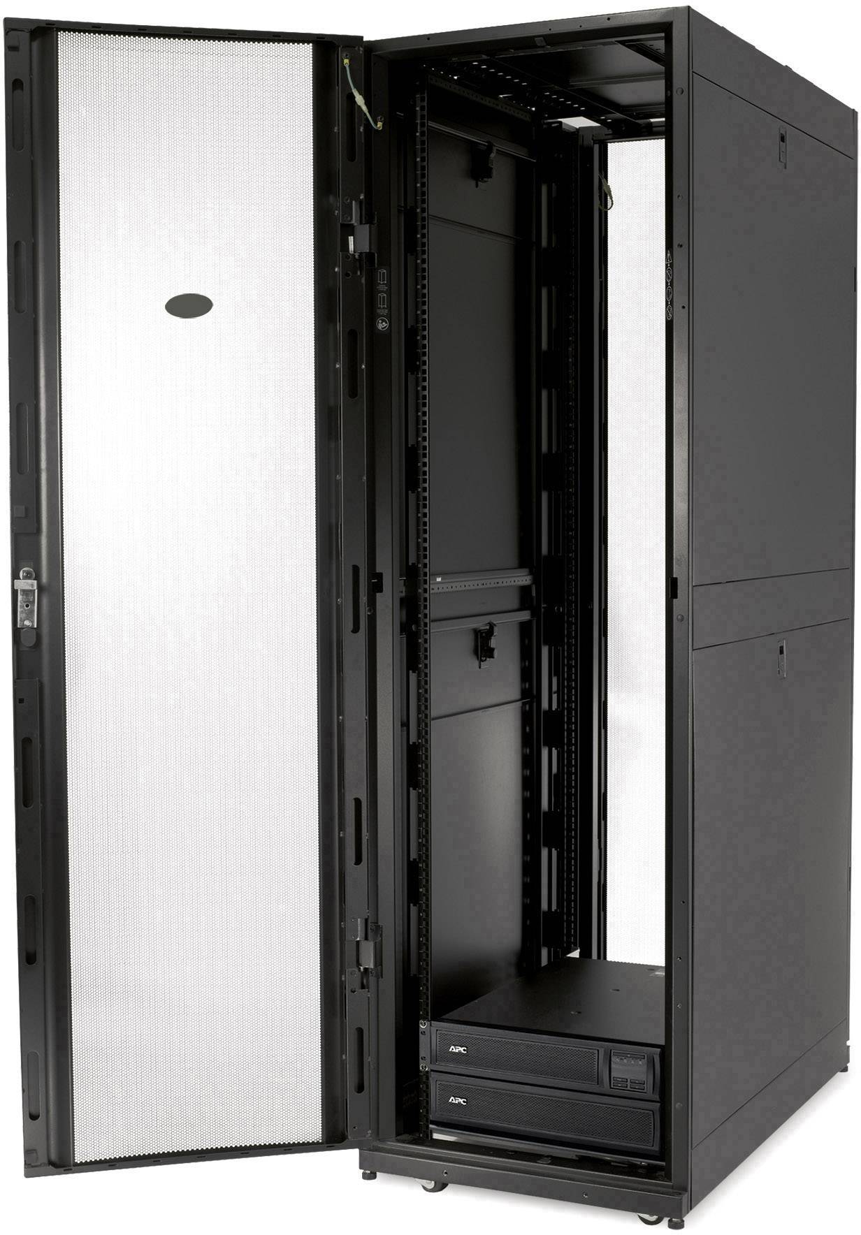 APC NetShelter SX 42U 600mm Wide x 1200m 19 Zoll Netzwerkschrank (B x H x T) 60 x 199 x 120 cm 42 HE Schwarz