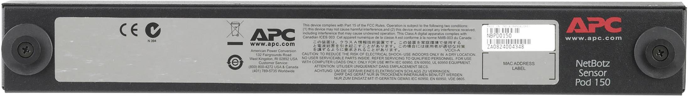 APC NetBotz Rack Sensor Pod 150 Gerät zur Umgebungsüberwachung