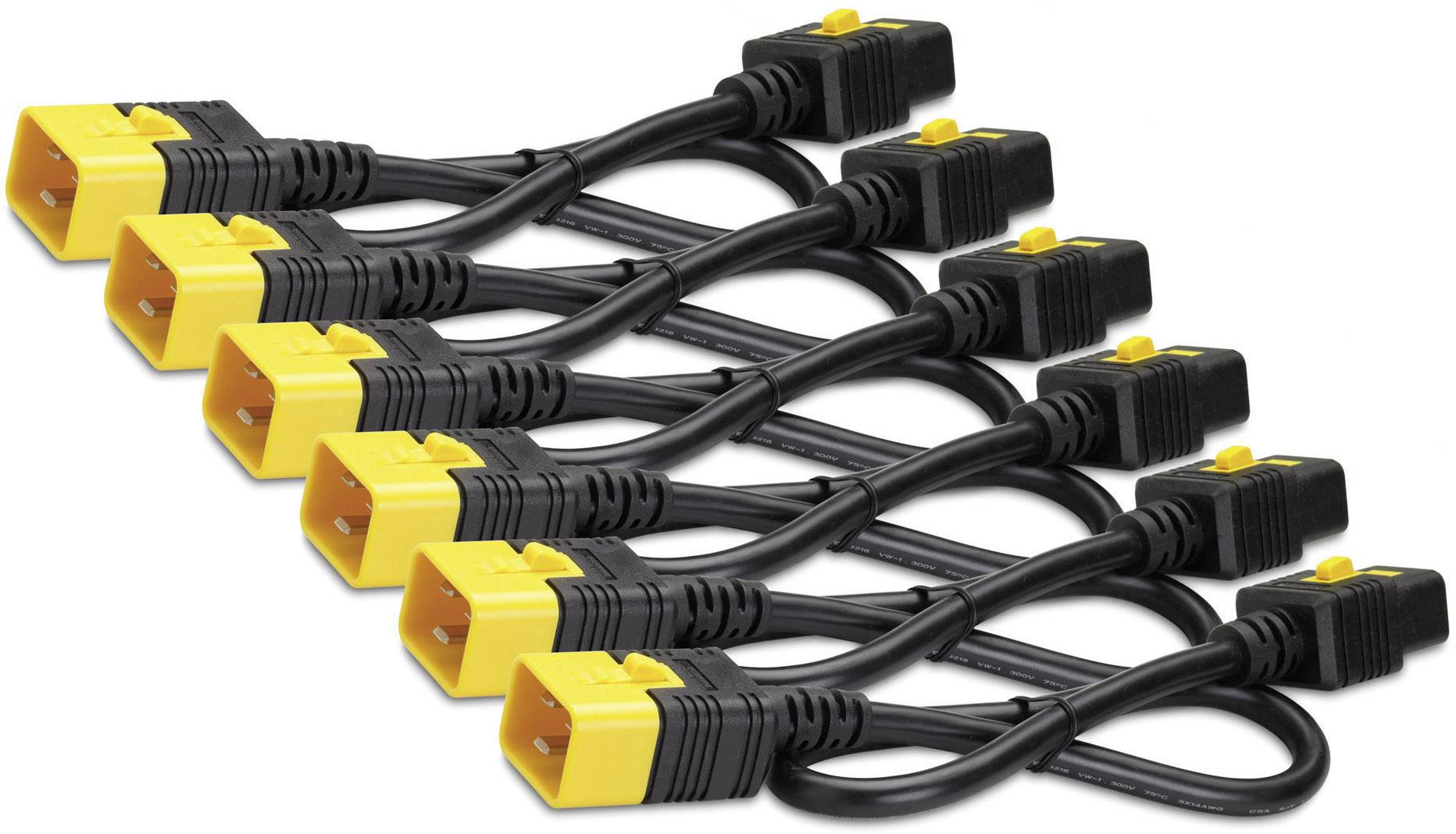 APC Strom Anschlusskabel [1x Kaltgeräte-Buchse C19 - 1x Kaltgeräte-Stecker C20] 1.22m Schwarz