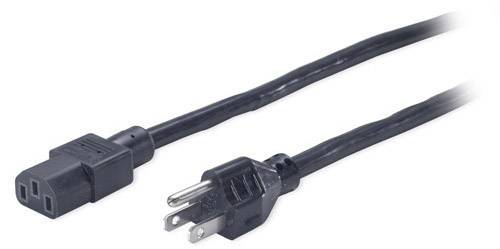 APC Strom Anschlusskabel [1x NEMA 5-15 Stecker - 1x Kaltgeräte-Buchse C13] 2.44 m Schwarz