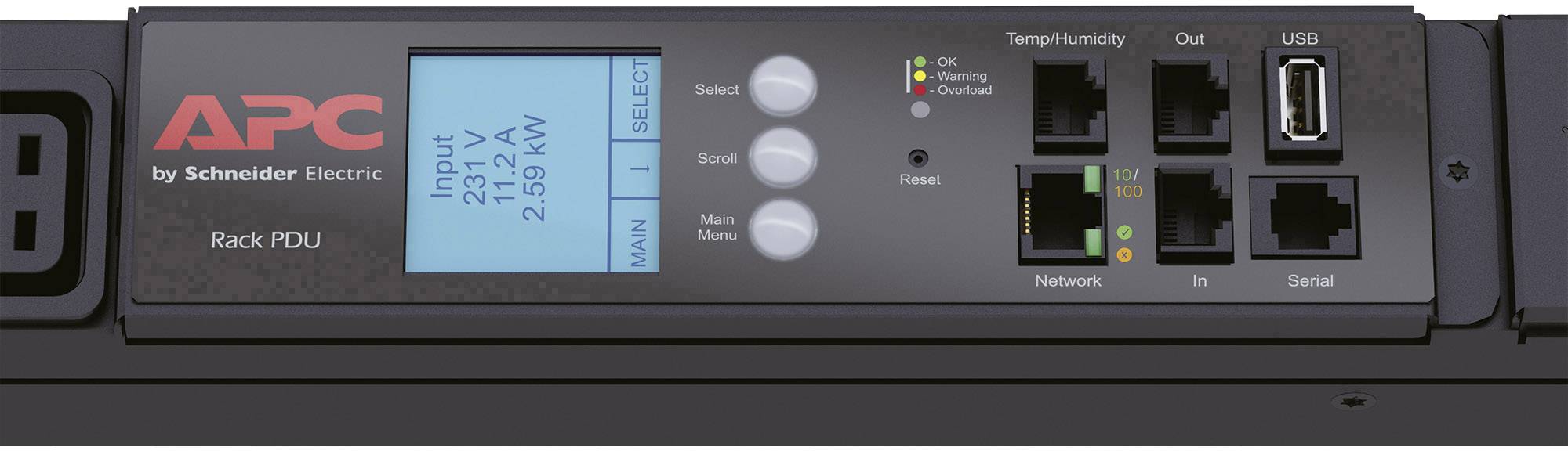 APC Rack PDU 2G Metered ZeroU 32A 400V AP8886 Rack-Stromverteilung