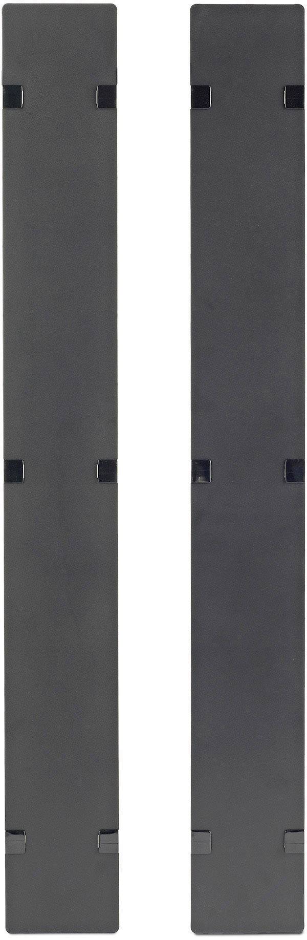 Zwei vertikale, parallel angeordnete schwarze Rechtecke auf weißem Hintergrund.